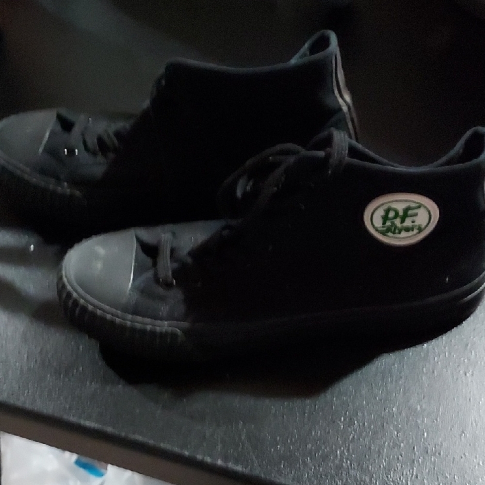 P.F. Flyers Black Canvas Sneakers